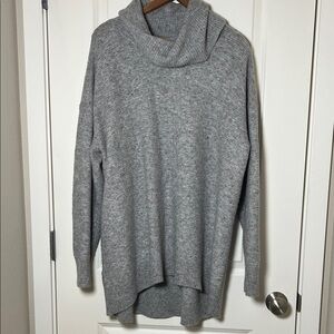 Loft Plus Grey Mulit Color Speckled Turtleneck Sweater Size 20/22